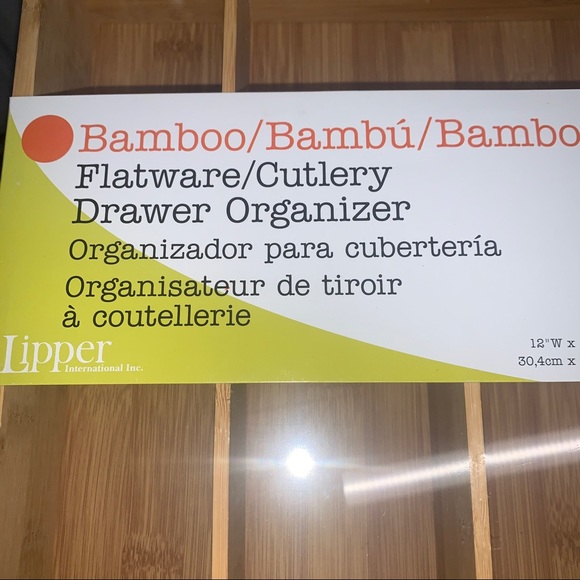 Lipper Bamboo Wood Deep Flatware Organizer - Picture 7 of 8